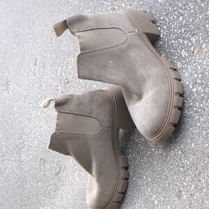 Steve Madden Taupe Ankle Booties